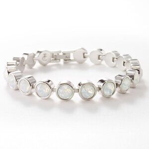 GLAZED WHITE (OPAL) Ice Bracelet by Touchstone Crystal by Swarovski ✨ New in box